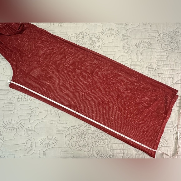 NEW Hutch Ditsy Floral Coverup Pants M Polka Dot Red - Picture 8 of 11